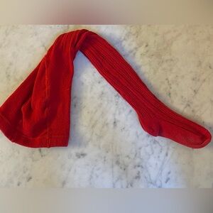 XS (4T) Gymboree Red Cable Knit Tights